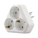 TRIPLE BUILT-IN CONTACT MAKEL 16A/250V IP20 - Ключове и контакти<<<Електроматериали<<<Praktiker&&&Ключове и
