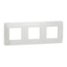 TRIPLE FRAME WHITE SCHNEIDER UNICA (NU200618) - Ключове и контакти<<<Електроматериали<<<Praktiker&&&Ключове и