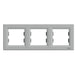TRIPLE HORIZONTAL FRAME ALUMINUM SCHNEIDER ASFORA - Ключове и контакти<<<Електроматериали<<<Praktiker&&&Ключове и
