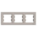 TRIPLE HORIZONTAL FRAME BRONZE SCHNEIDER ASFORA - Ключове и контакти<<<Електроматериали<<<Praktiker&&&Ключове и