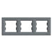 TRIPLE HORIZONTAL FRAME STEEL SCHNEIDER ASFORA - Ключове и контакти<<<Електроматериали<<<Praktiker&&&Ключове и
