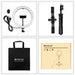 Tripod Mount Puluz with 26cm LED Ring Vlogging 1,1m PKT3070B - Ring lights<<<Photo studio<<<Photo