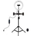 Tripod Mount Puluz with 26cm LED Ring Vlogging 1,1m PKT3070B - Ring lights<<<Photo studio<<<Photo
