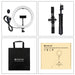 Tripod Mount Puluz with 26cm LED Ring Vlogging 1,1m PKT3070B - Ring lights<<<Photo studio<<<Photo