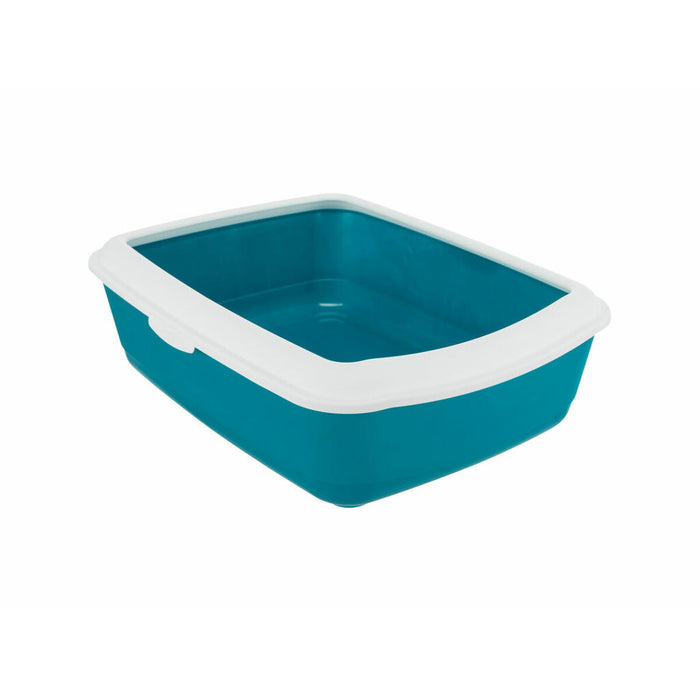 Cat Litter Box Trixie Classic Blue White Plastic 37 × 15 × 47 cm