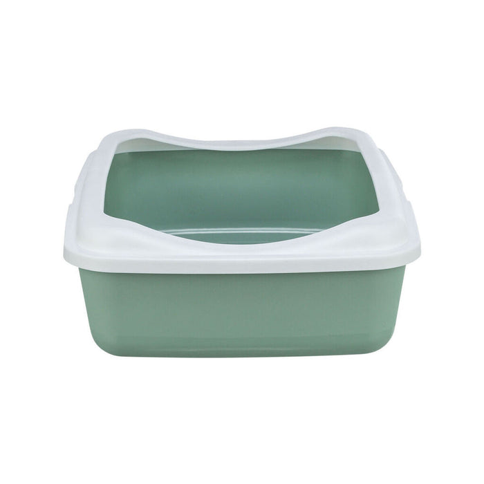 Cat Litter Box Trixie Classic White Green Plastic 37 × 15 × 48 cm