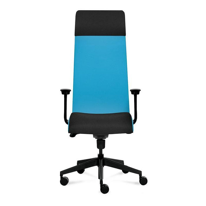 Tronhill Ergonomic chair Solium Executive, damask and mesh, light blue