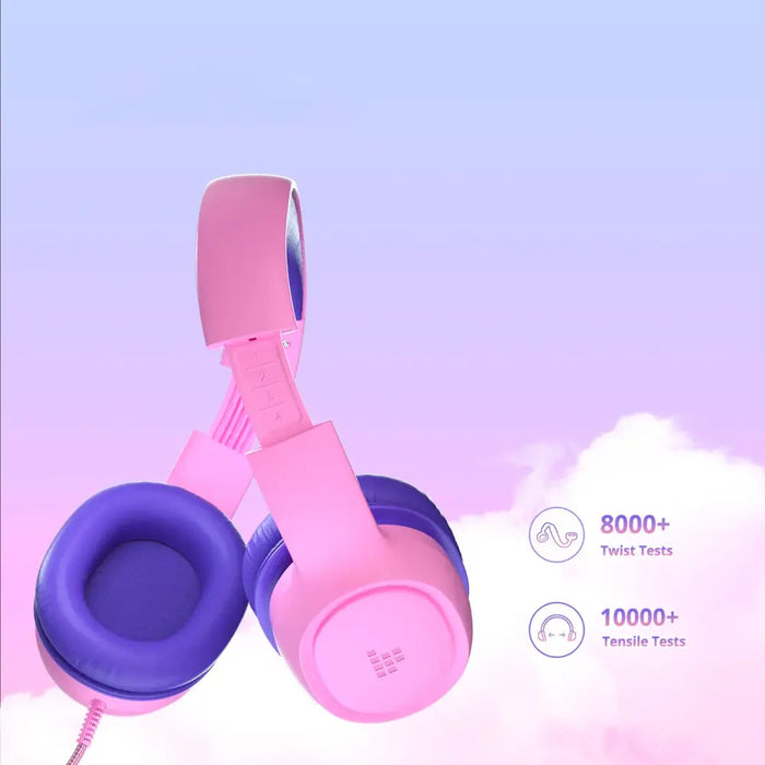 Tronsmart KH01 Wired Headphones for Kids Safe - Pink - Headphones and speakers<<<HurtelXML