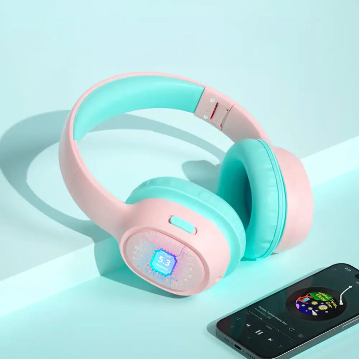 Tronsmart KH02 Wireless Headphones for Kids Safe - Pink - Headphones and speakers<<<HurtelXML