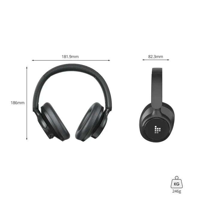Tronsmart Sounfii Q20 ANC On-Ear Bluetooth 5.3 Wireless Headphones - Black - Headphones and speakers<<<HurtelXML