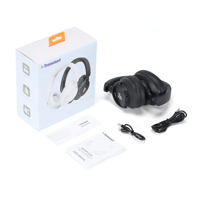 Tronsmart Sounfii Q20 ANC On-Ear Bluetooth 5.3 Wireless Headphones - Black - Headphones and speakers<<<HurtelXML