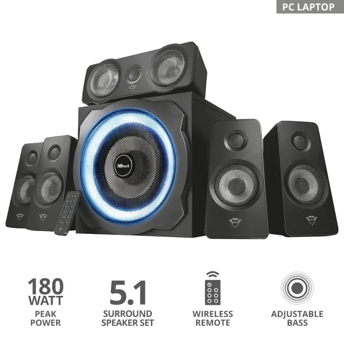 TRUST GXT 658 Tytan 5.1 Surround Speaker System - Gaming products<<<TRUST компютърна периферия и