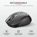 TRUST Zaya Wireless Rechargeable Mouse Black - Mice<<<TRUST компютърна периферия и