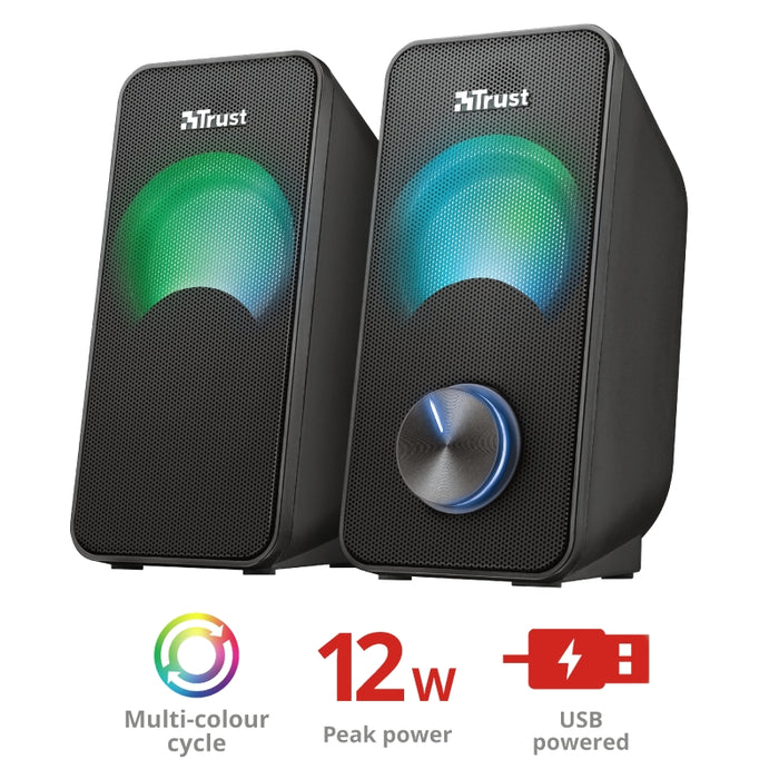 TRUST Arys Compact 2.0 Speaker RGB