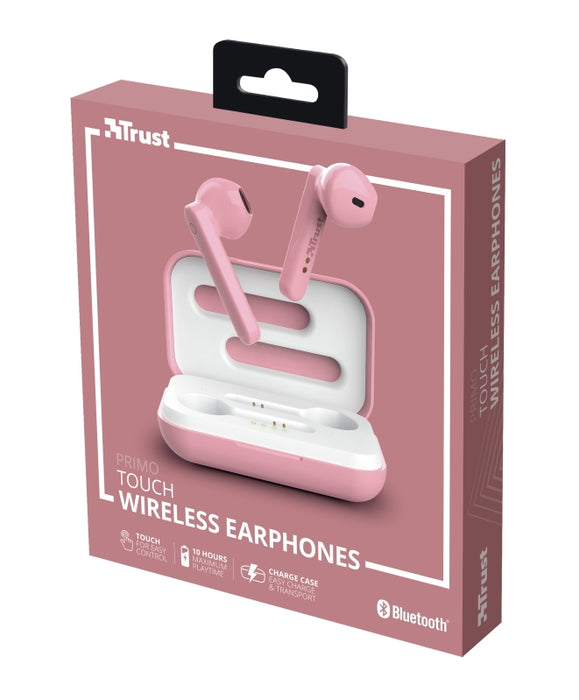 Headphones Trust PRIMO TOUCH BT PINK , Bluetooth , IN-EAR (PLUGS)