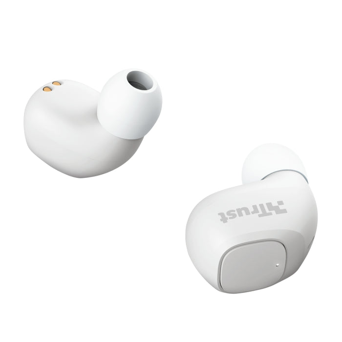 Headphones Trust NIKA COMPACT BT WHITE , Bluetooth , IN-EAR (PLUGS)