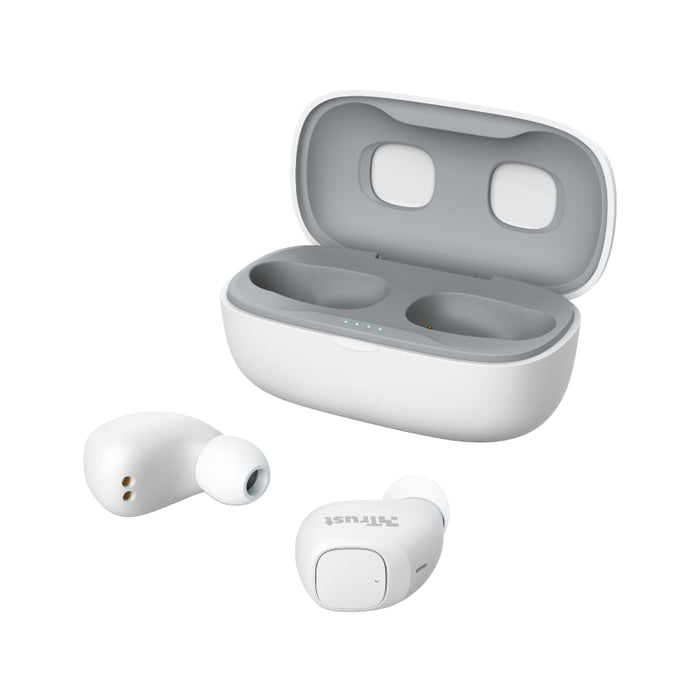 Headphones Trust NIKA COMPACT BT WHITE , Bluetooth , IN-EAR (PLUGS)