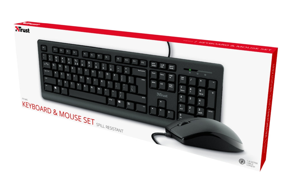 TRUST Primo Keyboard & Mouse BG Layout