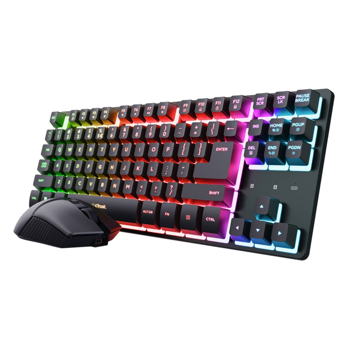 TRUST GXT832 Thado Wireless Keyboard&Mouse Set Black US