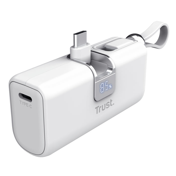 TRUST Pacto 5000 mAh Pocket Powerbank White