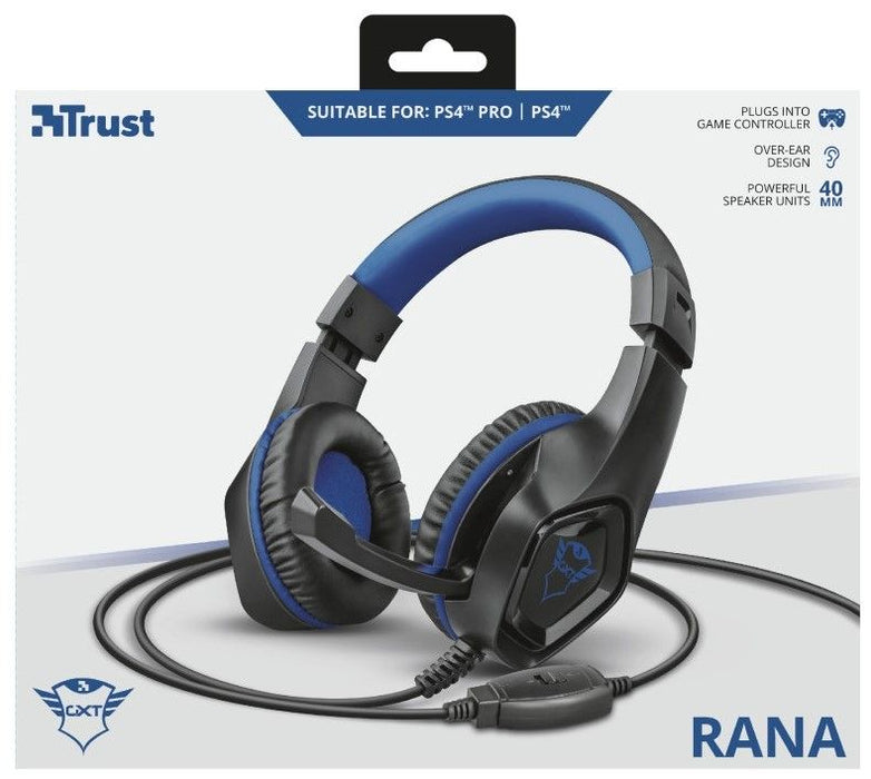 Гейминг слушалки Trust - GXT 404B Rana, черни