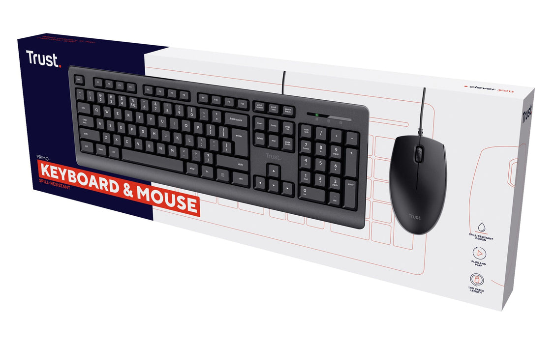 TRUST Primo Keyboard & Mouse BG Layout