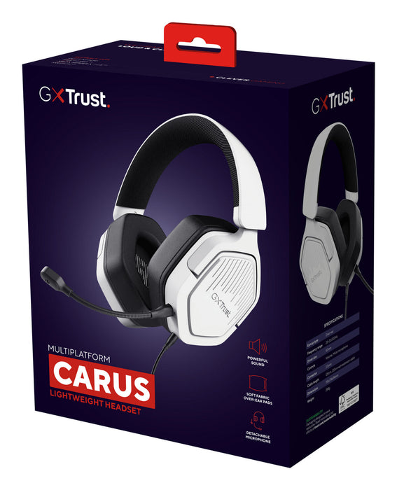 Gaming Headset with Microphone Trust GXT492W Carus White