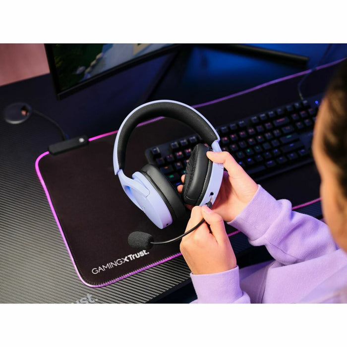 Gaming Headset with Microphone Trust GXT 491 Black Purple