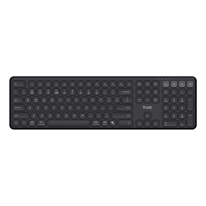Wireless Keyboard Trust Vaiya Black QWERTY Qwerty US