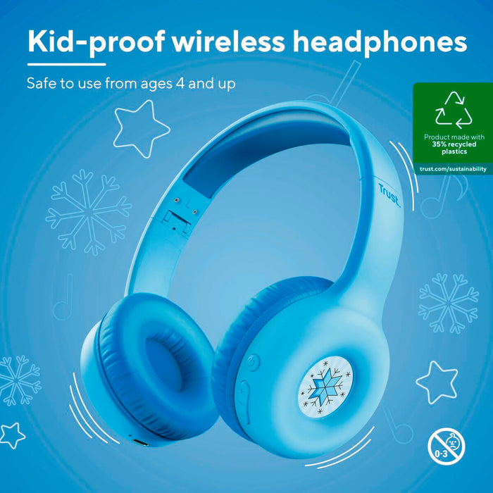 Bluetooth Headphones Trust 25275 Blue