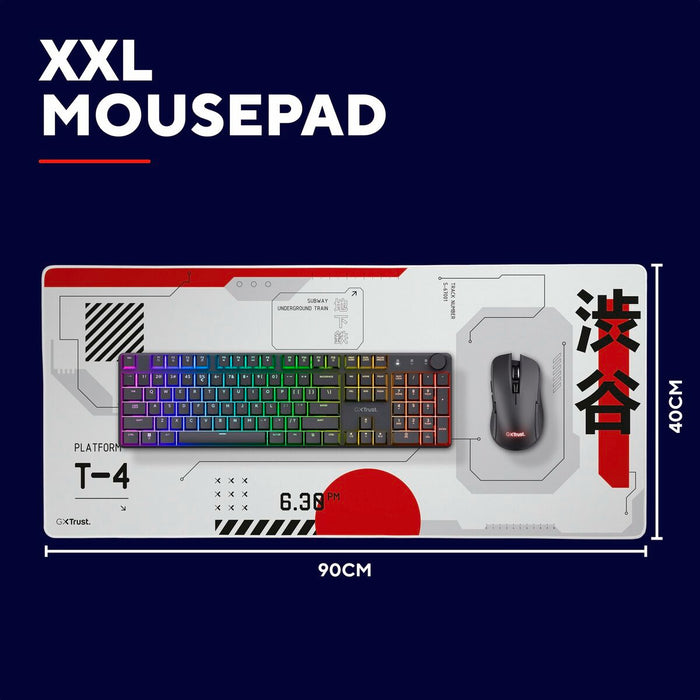 Gaming Mouse Mat Trust 25717 White