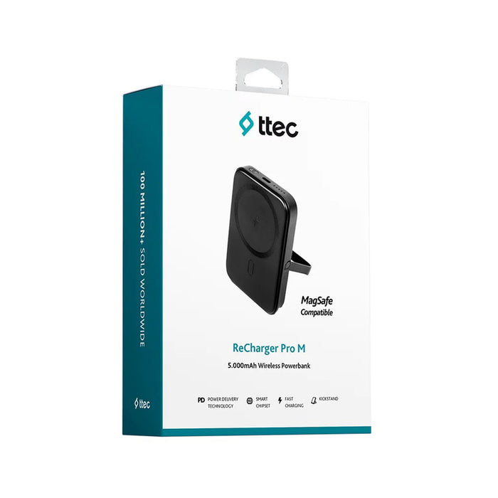 EXTERNAL BATTERY TTEC ReCharger Pro M MagSafe 5 Ah PD, MagSafe compatible