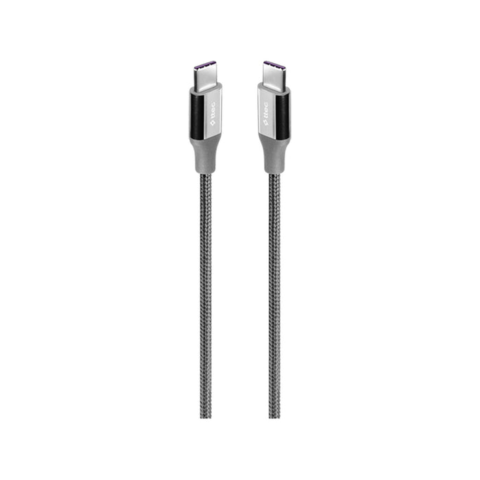 CABLE TTEC ALUMI TYPE-C 1.5 m 100w GRAY