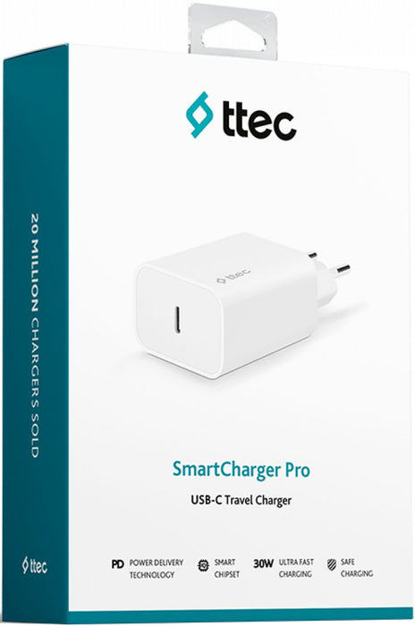 CHARGER 220V TTEC 30W PD WHITE