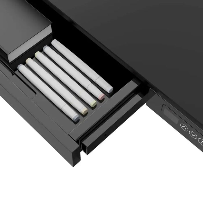 Tuckano Desk with electric height adjustment ET119W-C Black. Desk surface dimensions 120 x 60cm. - Modern