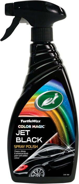 TURTLE WAX HYBRID JET BLACK SPRAY POLISH 500ML Спрей вакса за черни бои