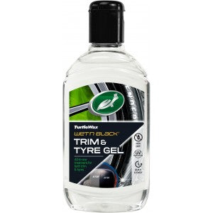 TURTLE WAX WET N BLACK TRIM & TYRE GEL 300ML Препарат за пластмаси и гуми