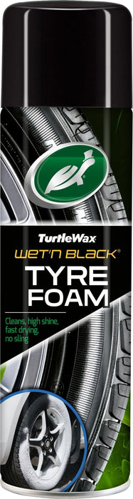 TURTLE WAX WET‘N’BLACK TYRE FOAM 500ML Почистване на гуми