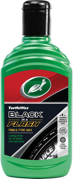 TURTLE WAX BLACK IN A FLASH TRIM&TYRE DRESSING 300ML Грижа за пластмасови части
