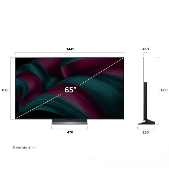 TV LG OLED65C52LA 65’’ OLED evo AI C5 4K Ultra HD Smart TV (2025) - OLED Телевизори<<<Телевизори<<<Черна техника и