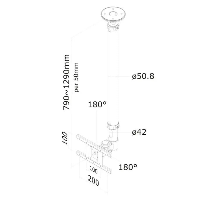 TV Mount Neomounts FPMA-C100SILVER 10’’ 30’’ 12 kg - Електроника Телевизори<<<Компютри| Електроника<<<BigBuy&&&Поставки