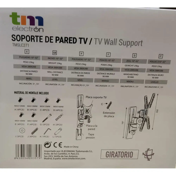 TV Mount TM Electron 25 kg 10’’-32’’ - Електроника Телевизори<<<Компютри| Електроника<<<BigBuy&&&Поставки за