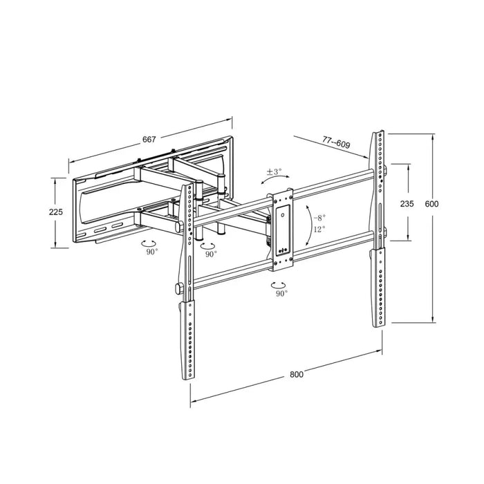 TV Mount TM Electron 90’’ 70 Kg - Електроника Телевизори<<<Компютри| Електроника<<<BigBuy&&&Поставки за