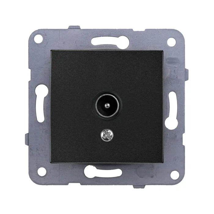 TV OUTLET BLACK PANASONIC KARRE PLUS - Ключове и контакти<<<Електроматериали<<<Praktiker&&&Ключове и