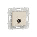 TV OUTLET WITH MOUNTING FRAME 2 MODULE IVORY SCHNEIDER UNICA (NU546244) - Ключове и
