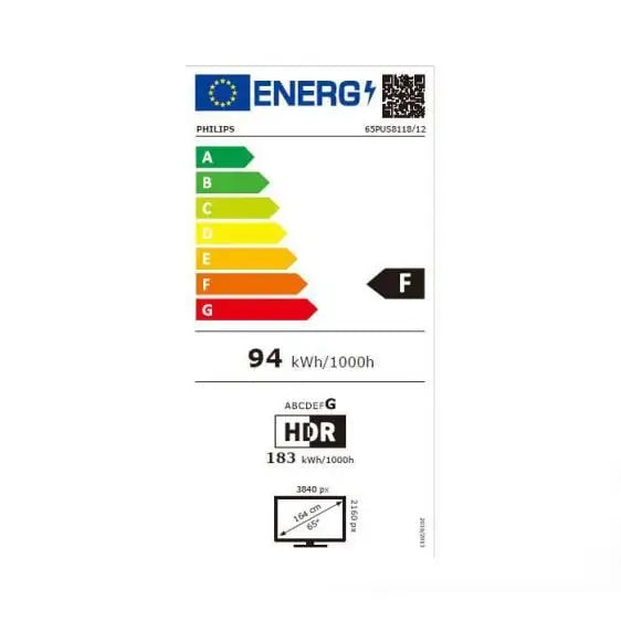 TV PHILIPS 65PUS8118/12 65’’(164 cm) 4K Ultra HD Ambilight Smart TV Dolby Atmos - 4K телевизори<<<Телевизори<<<Черна