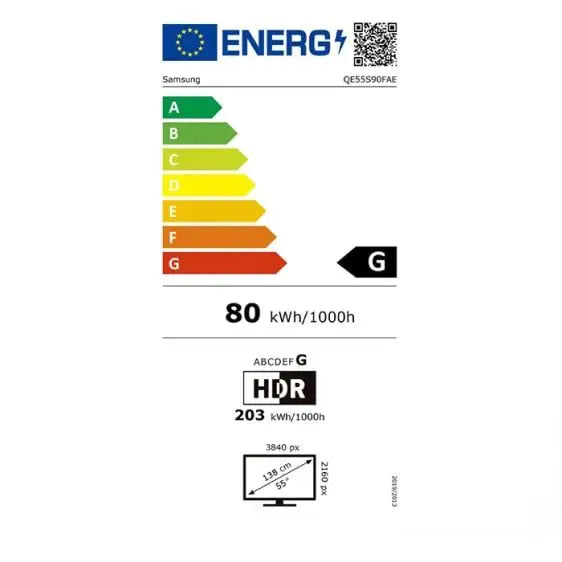 TV SAMSUNG QE55S90FAEXXH 55’’(139 cm) OLED 4K Ultra HD Vision AI Smart TV S90F (2025) - Телевизори 55’’<<<SAMSUNG