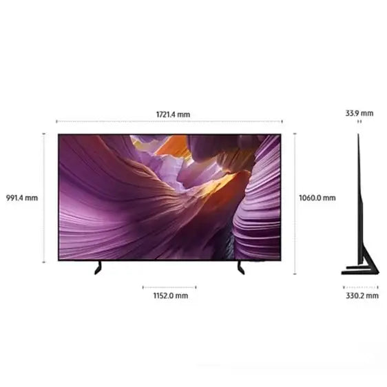 TV SAMSUNG QE77S85FAEXXH 77’’ OLED 4K Ultra HD Vision AI Smart TV S85F (2025) - OLED Телевизори<<<Телевизори<<<Черна