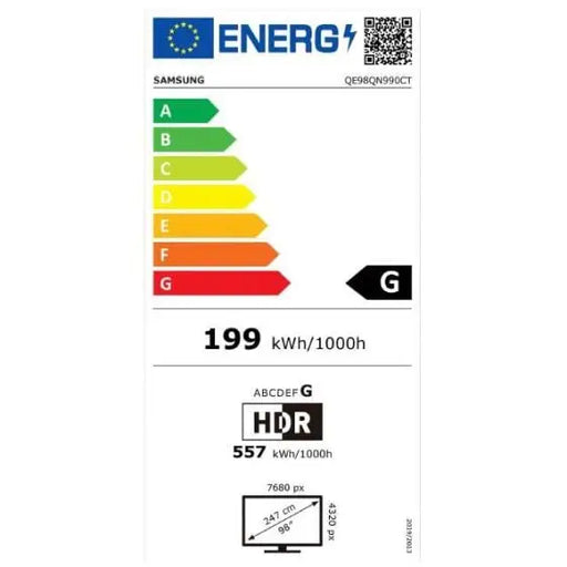 TV SAMSUNG QE98QN990CTXXH 98’’ 8K Neo QLED HDR Tizen™ Smart TV QN990C (2023) - 8K телевизори<<<Телевизори<<<Черна
