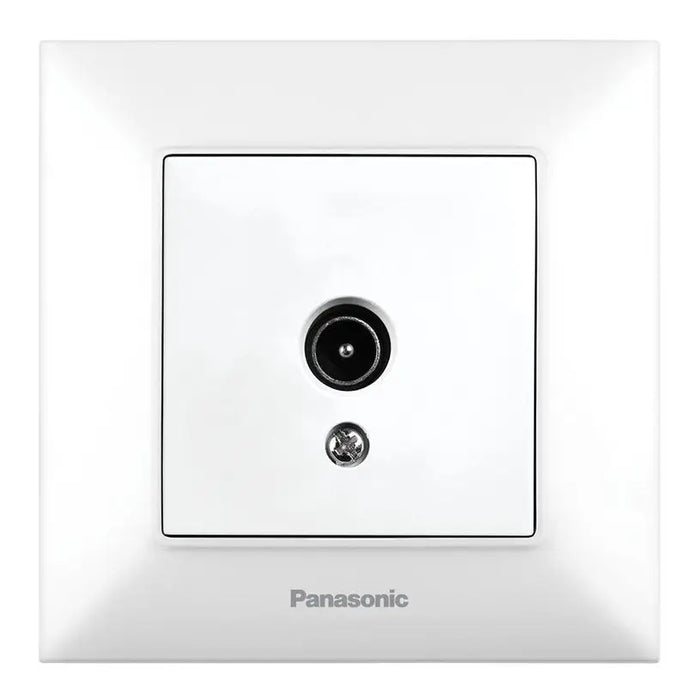 TV SOCKET 12DB WHITE PANASONIC Arkedia Slim - Ключове и контакти<<<Електроматериали<<<Praktiker&&&Ключове и